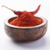 Freshly ground unadulterated red chilli powder in a bowl