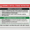 storage warning
