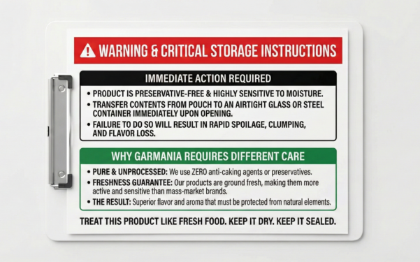 storage warning