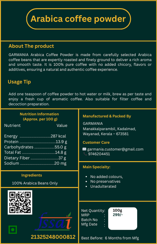 Arabica coffee powder 5 Arabica coffee powder - Image 5